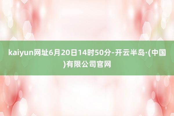 kaiyun网址6月20日14时50分-开云半岛·(中国)有限公司官网